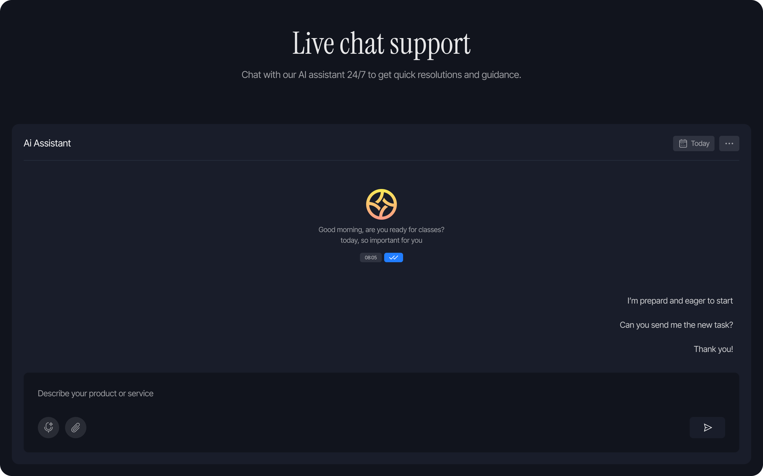 live chat support